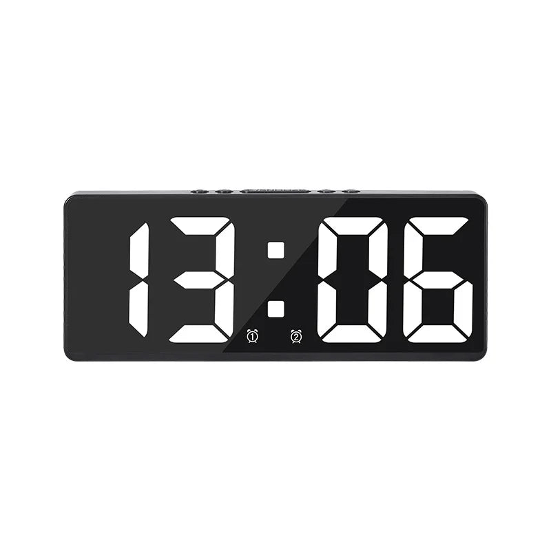 Digital Alarm Clock with Voice Control & Temperature Display