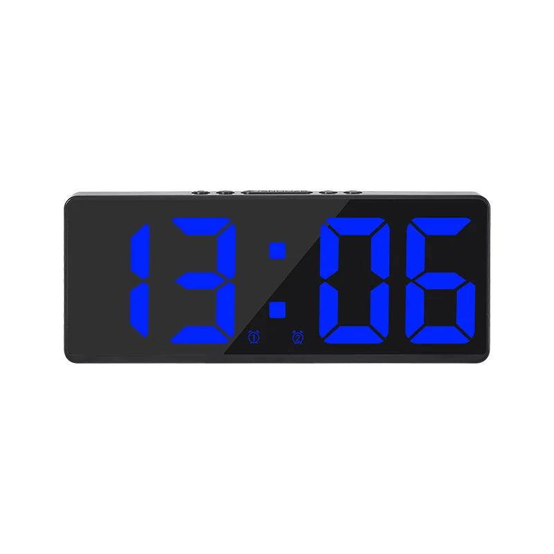 Digital Alarm Clock with Voice Control & Temperature Display