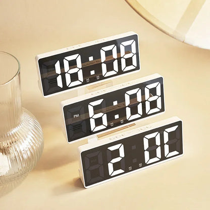 Digital Alarm Clock with Voice Control & Temperature Display