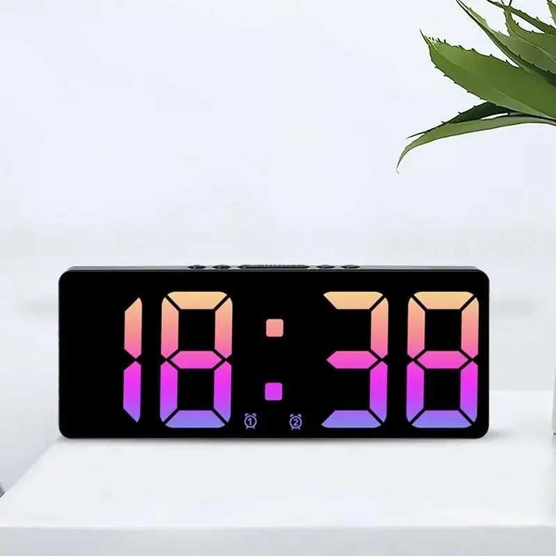 Digital Alarm Clock with Voice Control & Temperature Display